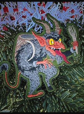 现货 美国PDW Krampus 2023 Morale Patch 恶魔臂章 坎卜斯魔术贴
