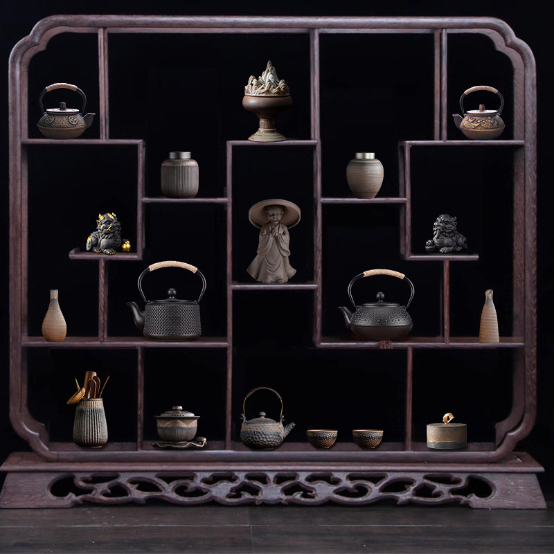茶室博古架装饰茶壶茶罐茶宠中式禅意复古怀旧茶具宋氏美学摆件,家居饰品,装饰摆件,淘宝优惠券,粉丝福利购,淘宝优惠卷