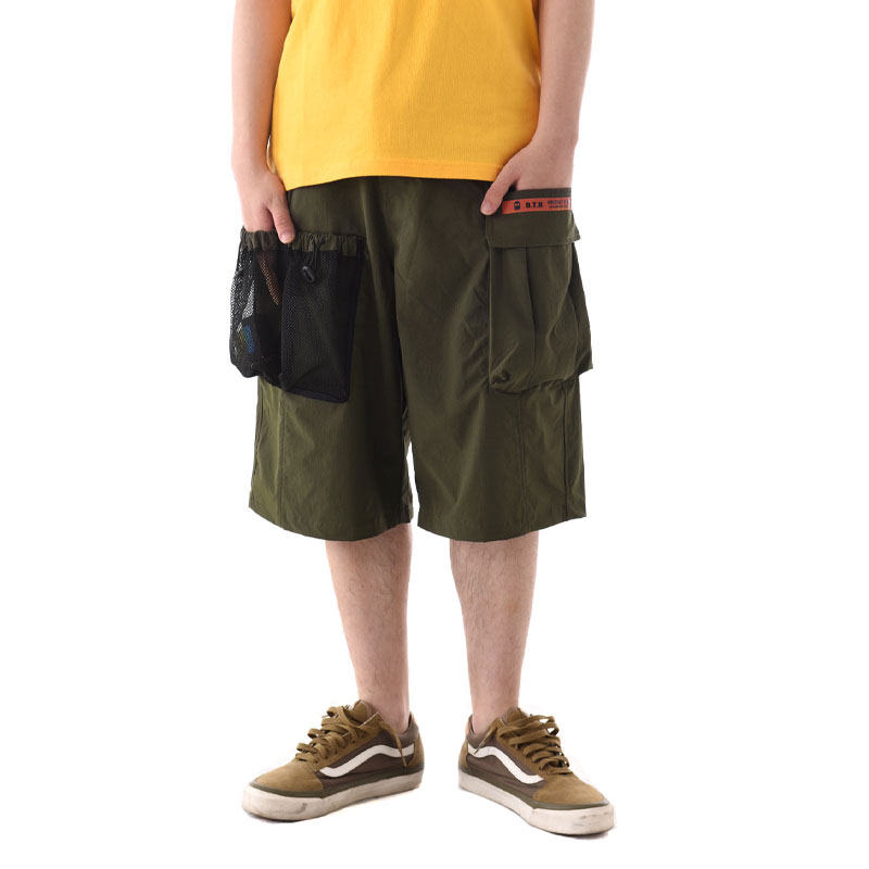 Bigger than Bigger网格机能工装短裤男潮牌六分宽松直筒休闲裤潮在类目 男装, 休闲裤中 - 来自Buy2taobao.com提供专业的淘宝代购服务