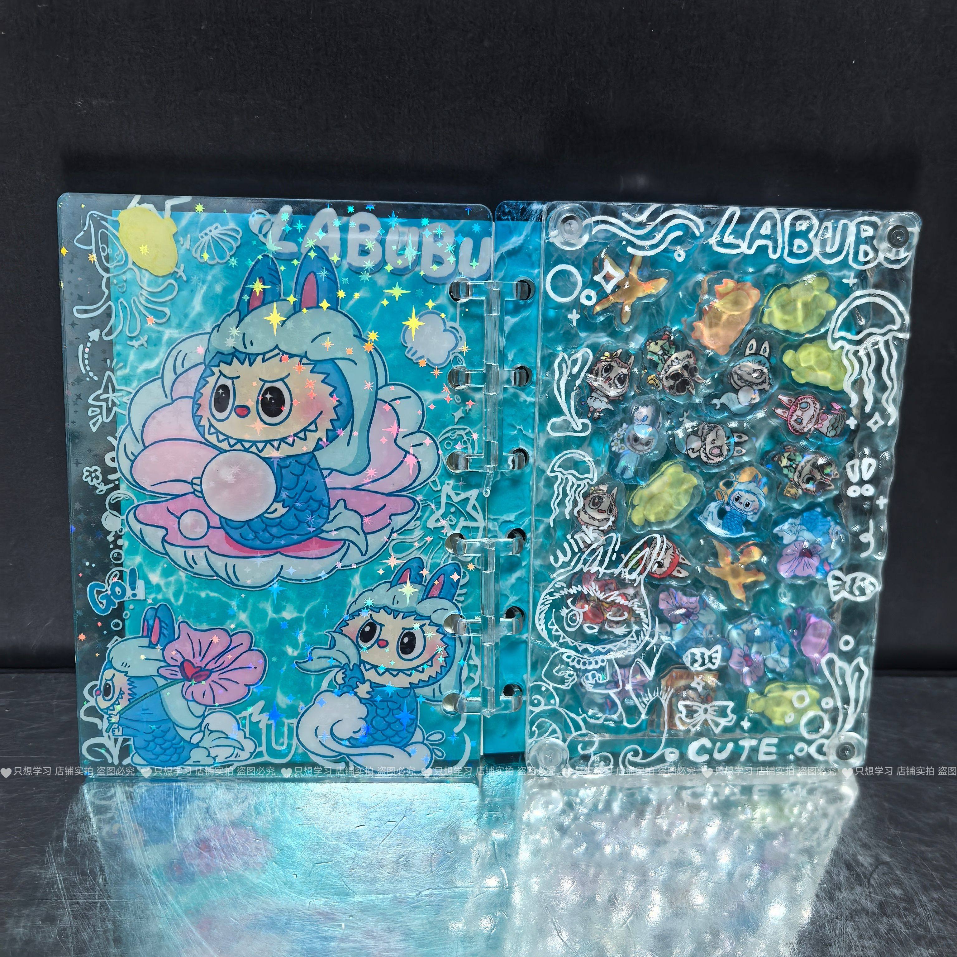 拉布布摇摇乐本亚克力活页本a7记事本手账卡通可爱diy创意摇摇本,文具电教/文化用品/商务用品,笔记本/记事本,淘宝优惠券,粉丝福利购,淘宝优惠卷