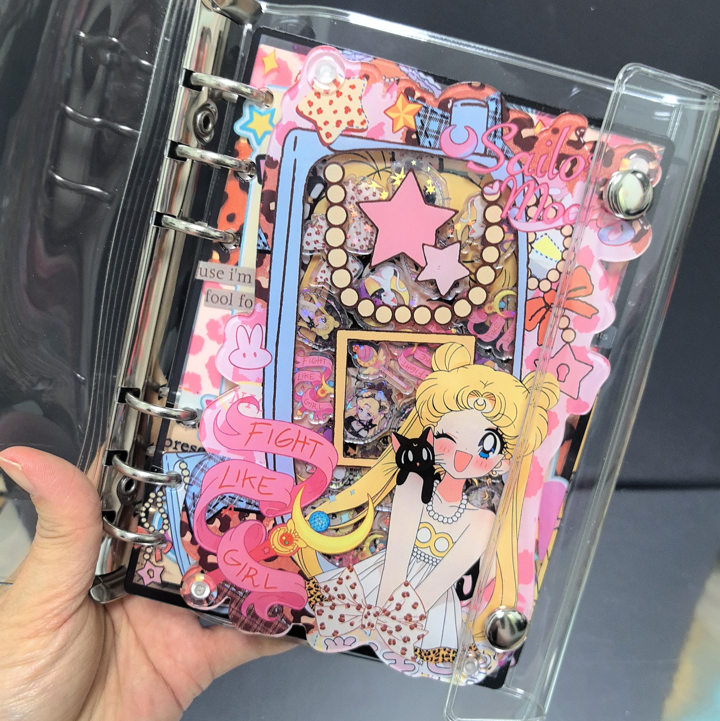 C9亚克力摇摇本卡通动漫可拆卸活页本DIY笔记本卡册记事本手账本,文具电教/文化用品/商务用品,笔记本/记事本,淘宝优惠券,粉丝福利购,淘宝优惠卷