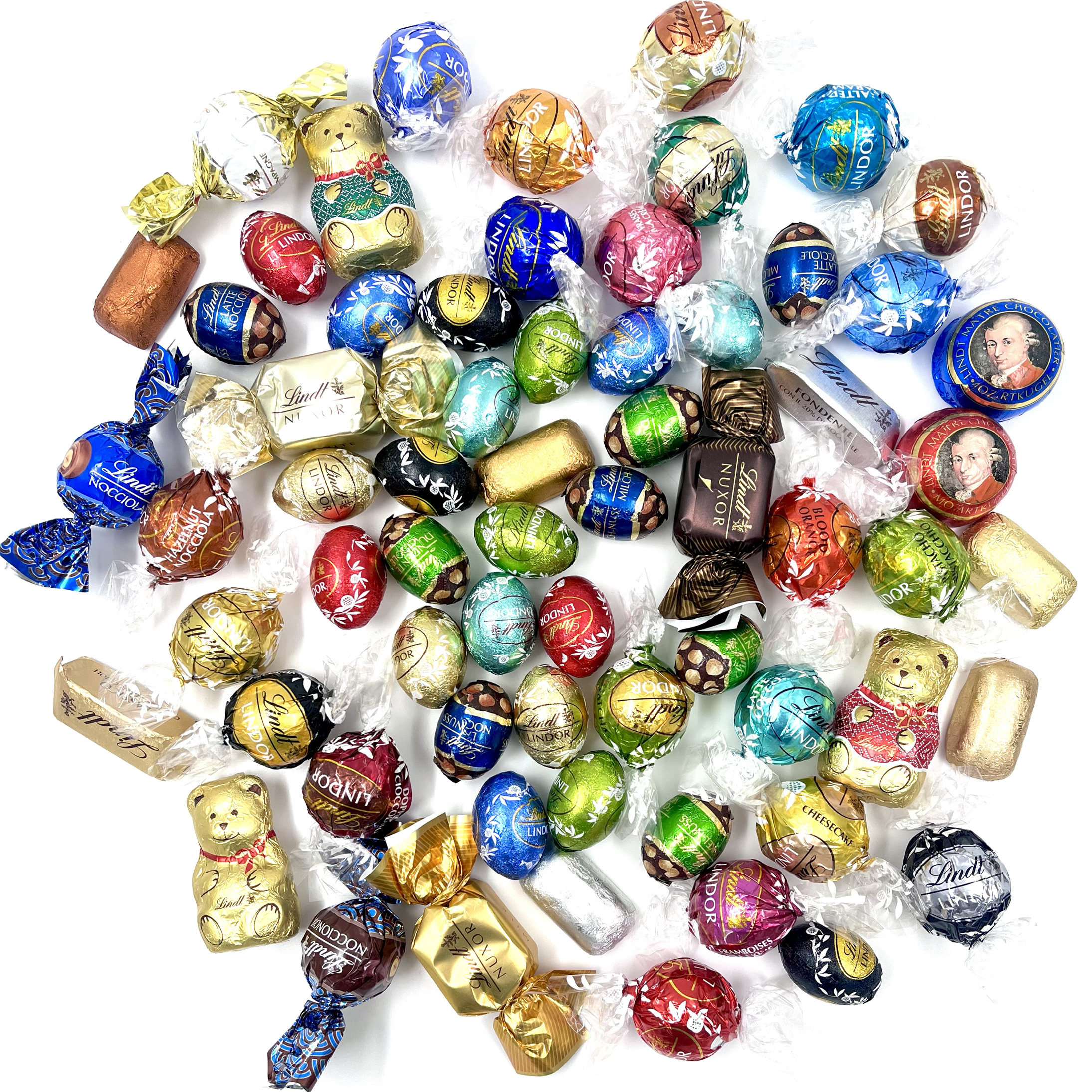 现货试吃法国瑞士莲薄荷海盐覆盆子开心果酒心血橙抹茶巧克力70%