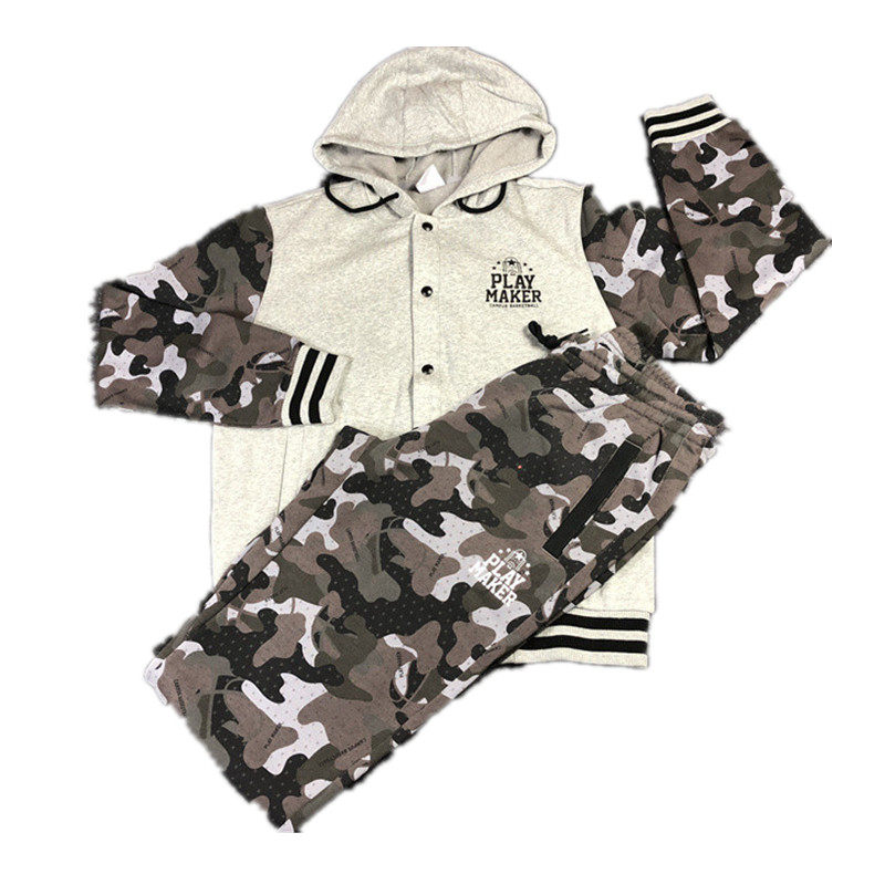 SPOT LI NING SPONSORED CBA CUBA GUO AILUN PLAYER VERSION OF THE OUTFIT SUIT MEN WARM-UP PLUS VELVET JACKET TROUSERS