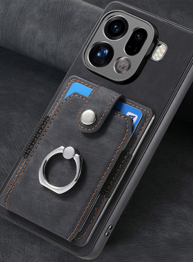 指环卡包适用OPPO Find X9手机套PLJ110支架5G保护壳插卡X9Pro多功能PLG110欧美