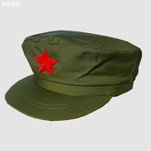 65式帽子老式红军的确良老兵收藏