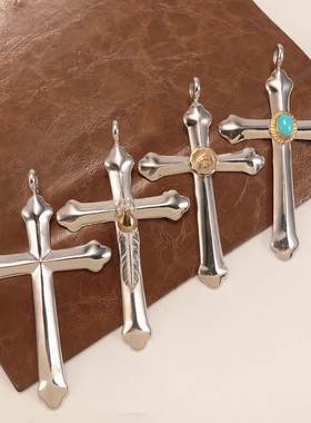 高桥吾郎十字架纯银个性情侣贝壳