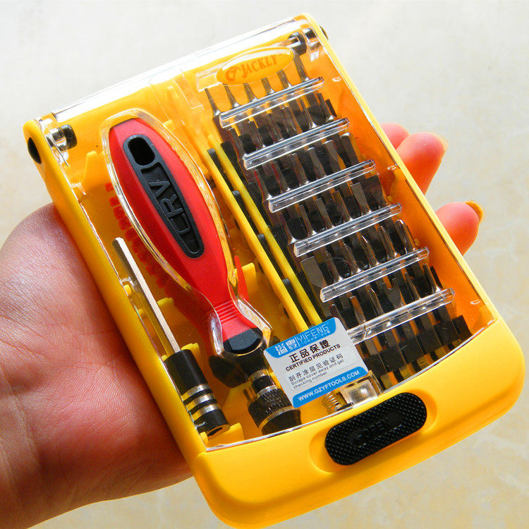 杰克利溢丰 JACKLY 电脑手机维修拆机工具38合1 螺丝刀 JK6088A