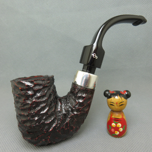 爱尔兰Peterson彼得森925银圈石楠木系统斗烟斗俱乐部 PUB雕刻面