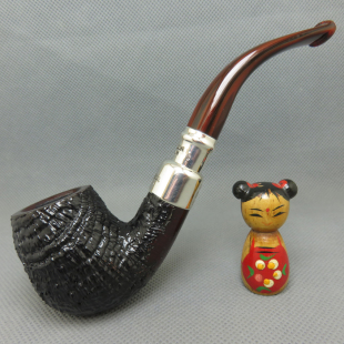 爱尔兰彼得森Peterson石楠木925双银龙头军插烟斗newgrange 69