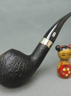 原装进口法国CC CHACOM石楠木烟斗9mm喷砂 L'Essard 莱萨德 871