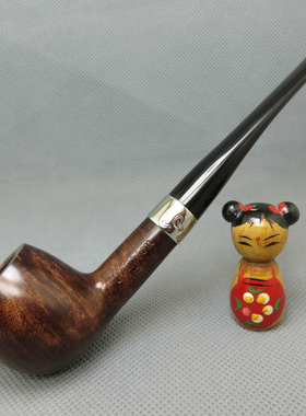 爱尔兰进口彼得森Peterson银圈石楠木烟斗3mm老式男士 ARAN 85