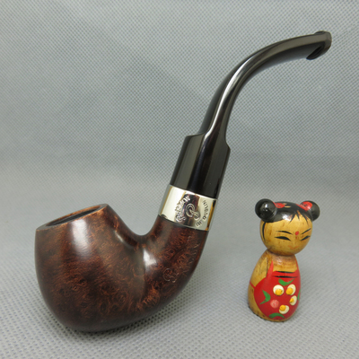 爱尔兰进口彼得森Peterson银圈石楠木烟斗3mm老式男士 ARAN 230