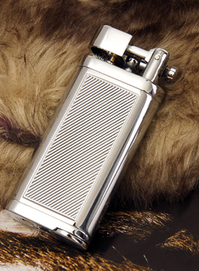 斯派克SPUNK带压棒仿古烟斗专用纯铜壳打火机斜火明火充气复古男