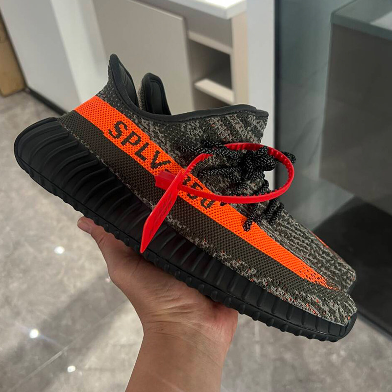 夏464748大码椰子鞋男棕黄350V2 灰橙3.0椰子350冰蓝斑马女跑步鞋