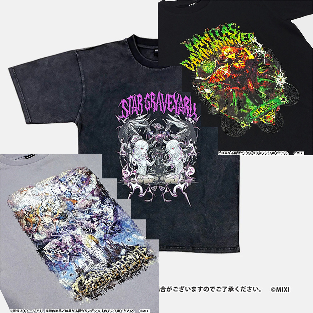 DD 星墓新BOSS双子/天魔孤城/恶魔猎人SIGNATURE-ART T恤怪物弹珠