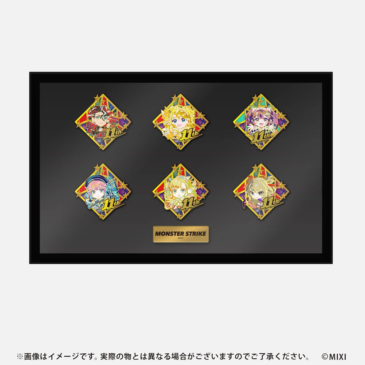 11周年限定6种可选+木盒套装 双层金属胸针吧唧徽章怪物弹珠周边