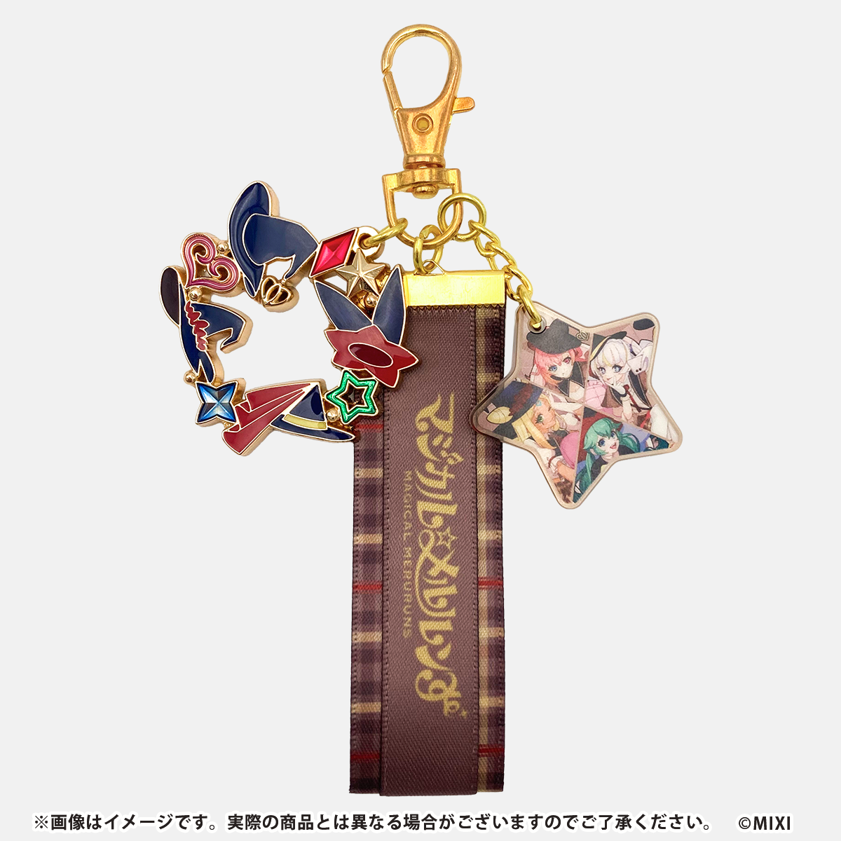 モンソニ！乐队Magical Meruruns象征符号钥匙扣挂件怪物弹珠周边