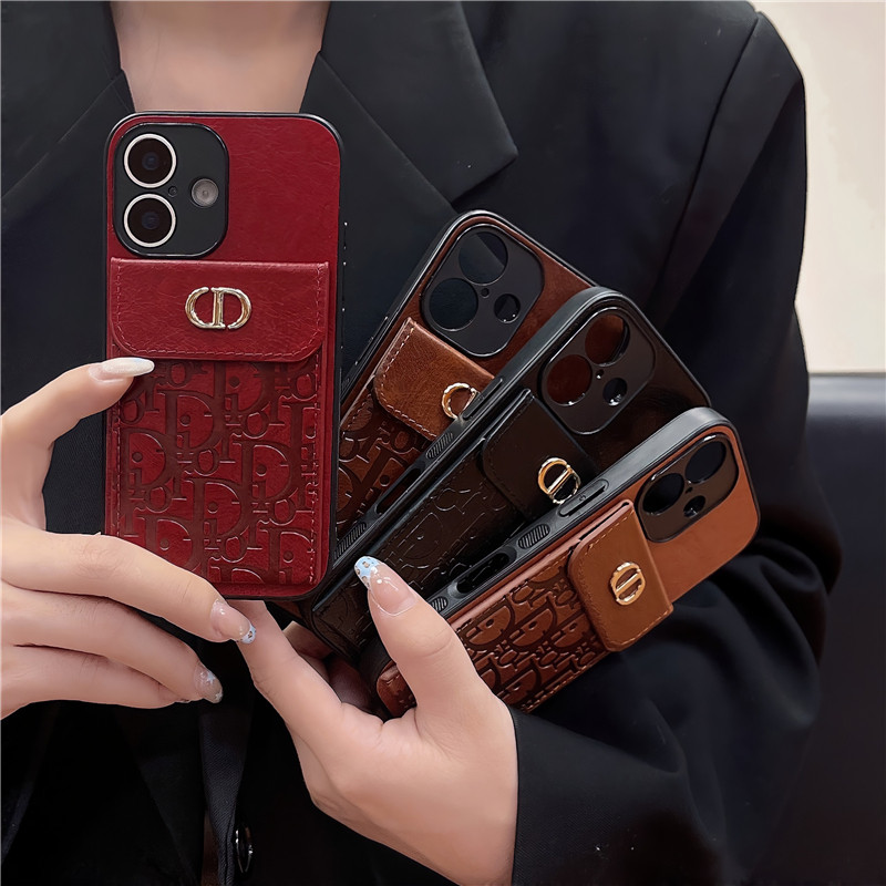 新款适用苹果16promax手机壳iphone17pro保护套皮质全包15plus防摔高级复古14可插卡包奢华小众个性13男女D家