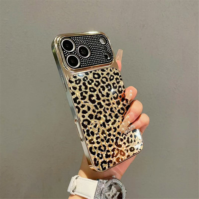 秒变十七适用iPhone17promax手机壳潮新款苹果16pro保护套豹纹15软边包摄像头14高级Air个性好看小众电镀女闪