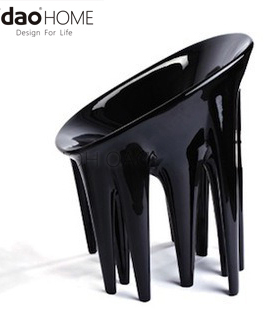idao创意设计艺术装饰凳子扶手椅凹形座椅锥形腿个性雕塑潮玩家具