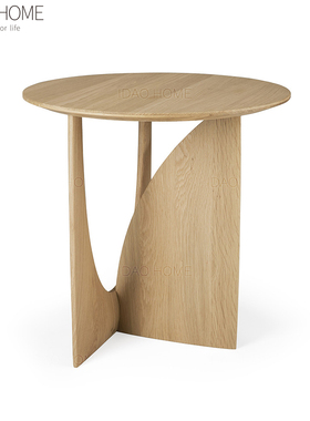 idao宜道创意家具几何原木边桌茶几边几简约现代side table