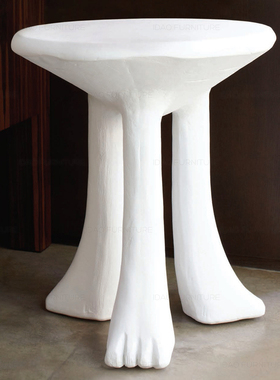 idao宜道创意家具三脚爪茶几边几角几艺术雕刻涂刷轻奢sidetable