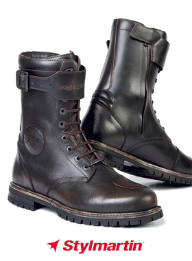意大利Stylmartin ROCKET火箭防水透气运动复古风格 马丁靴骑行靴