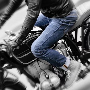 意大利制造PMJ Caferacer修身机车牛仔裤 凯夫拉内衬ImpacTec护具
