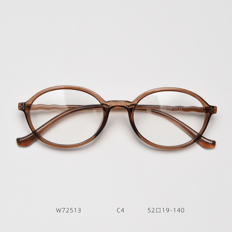 韩系椭圆TR90细框复古小清新近视眼镜框男女潮文艺防蓝光平光镜架