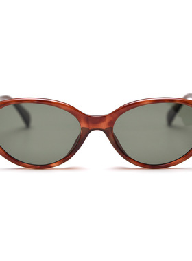 新款日韩琥珀猫形板材偏光太阳眼镜男女复古玳瑁色防紫外线墨镜潮