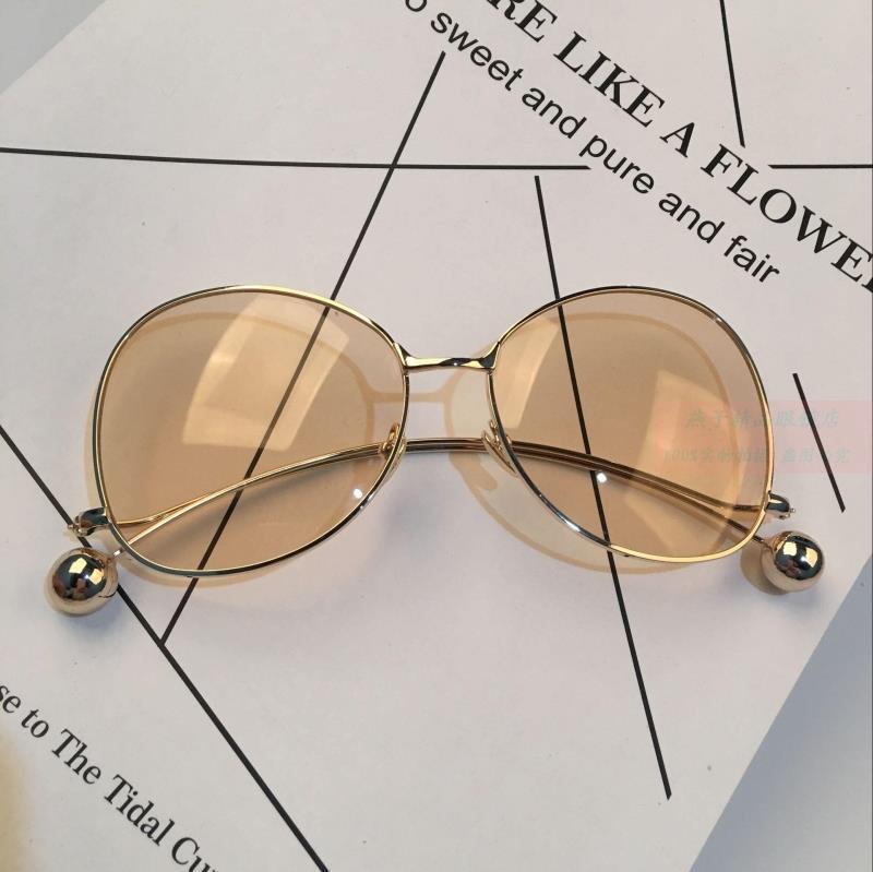 华晨宇同款金属眼镜钢珠大框墨镜