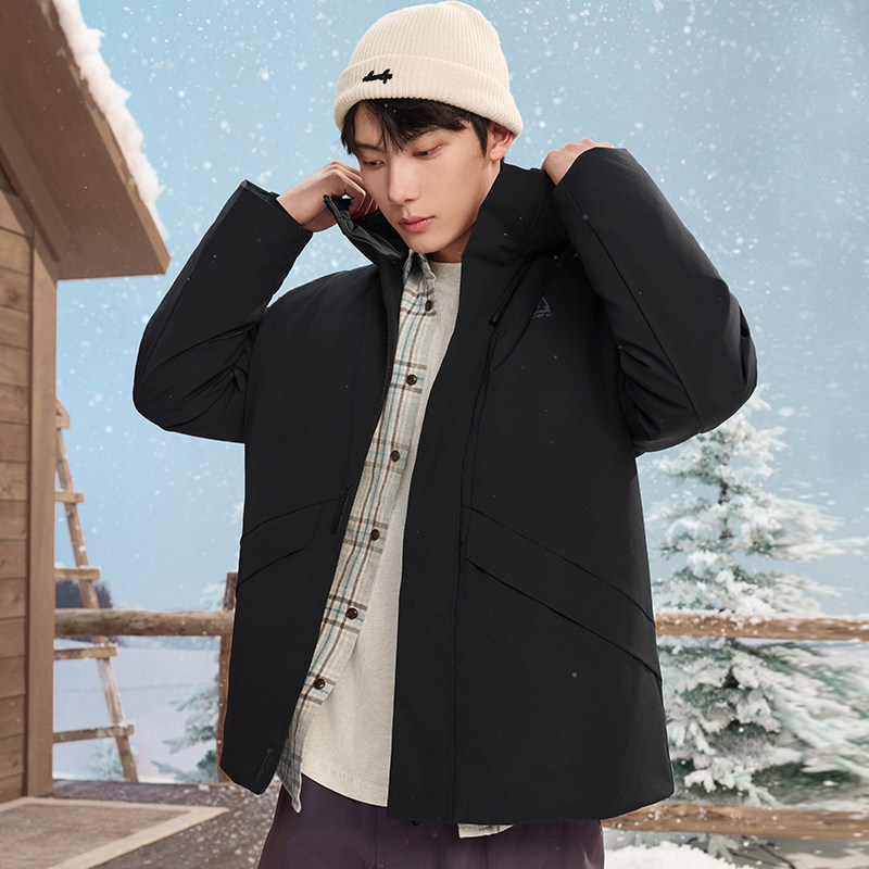 361男中长款羽绒服冬季雨屏防泼水连帽保暖防风运动短羽绒外套男,运动服/休闲服装,运动羽绒服,淘宝优惠券,粉丝福利购,淘宝优惠卷