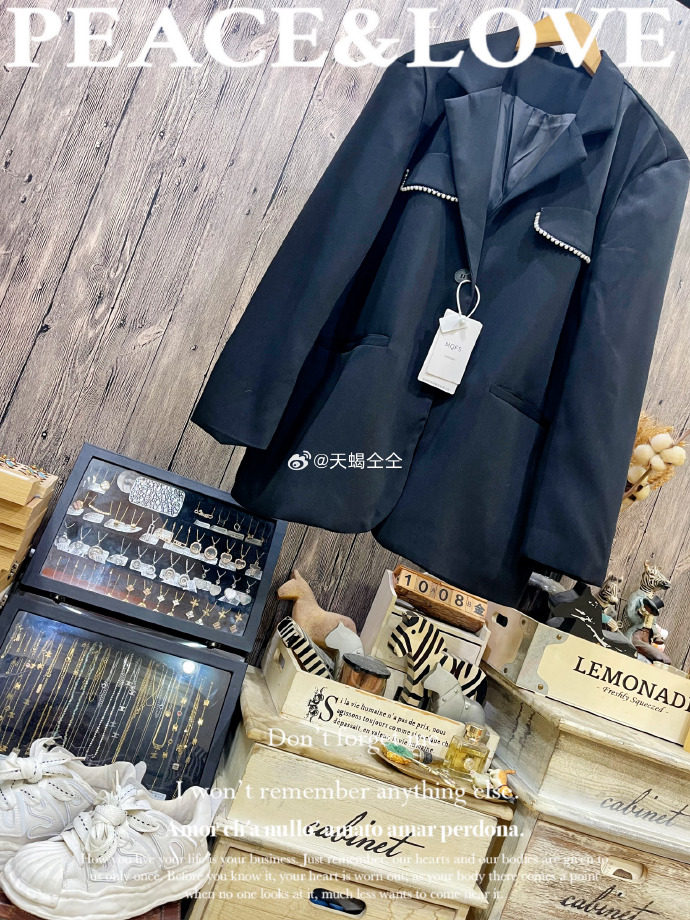 有福了韩版珍珠兜兜显瘦西装OL西服外套天蝎格格家原单女装大码