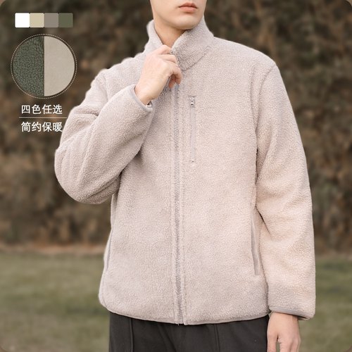 【特惠商品不退不换】NNID复古仿羊羔绒加绒加厚长袖KS066/KS067
