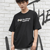 NNID短袖 T恤情侣240g精梳全棉重磅宽松印花国潮欧美风短袖 T恤男