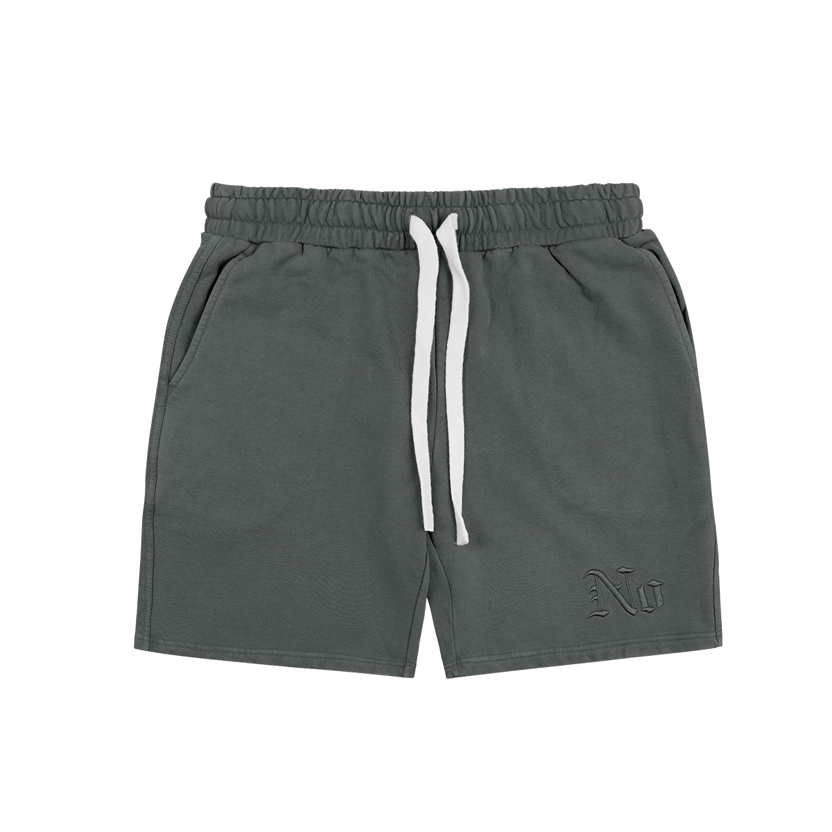 NNID 毛圈棉绣花男欧美风logo五分短裤