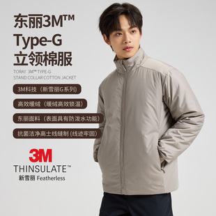 NNID东丽3M™Type-G新雪丽100g立领棉服26冬防泼水男士外套KS305