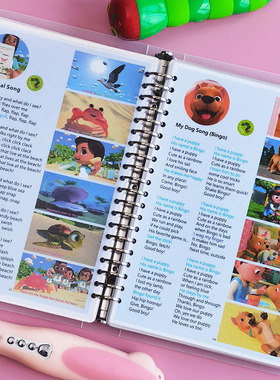 毛毛虫jojo点读书cocomelon磨耳朵经典英文儿歌歌词本sss早教启蒙