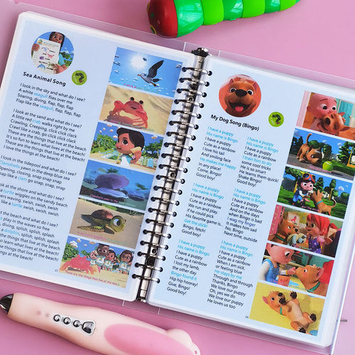 jojo点读毛毛虫儿歌早教歌词本