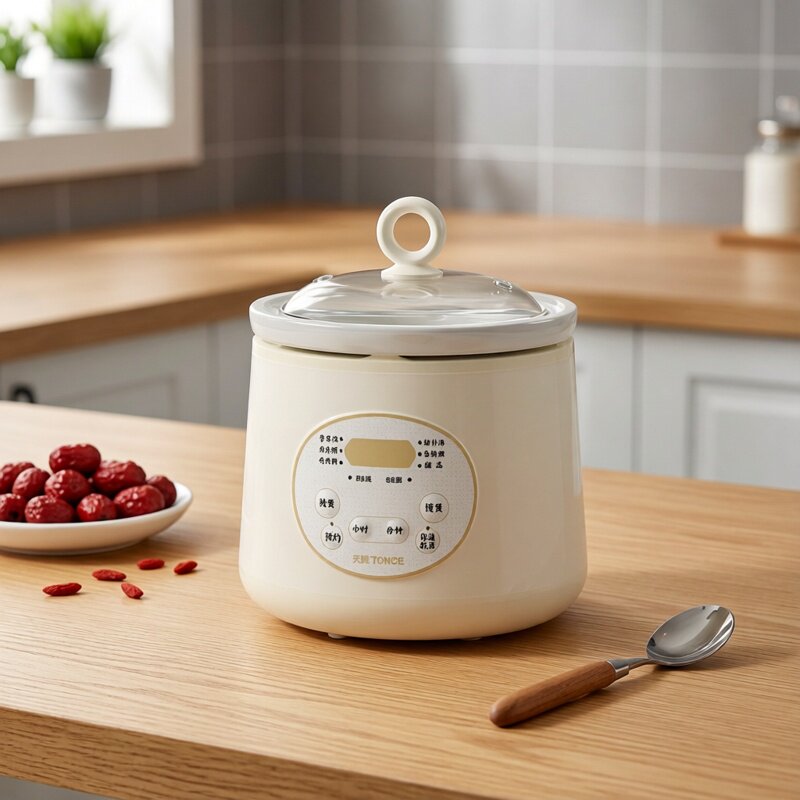 天际全自动迷你小炖盅煲粥锅砂锅家用电炖锅陶瓷BB煲汤锅煮粥神器