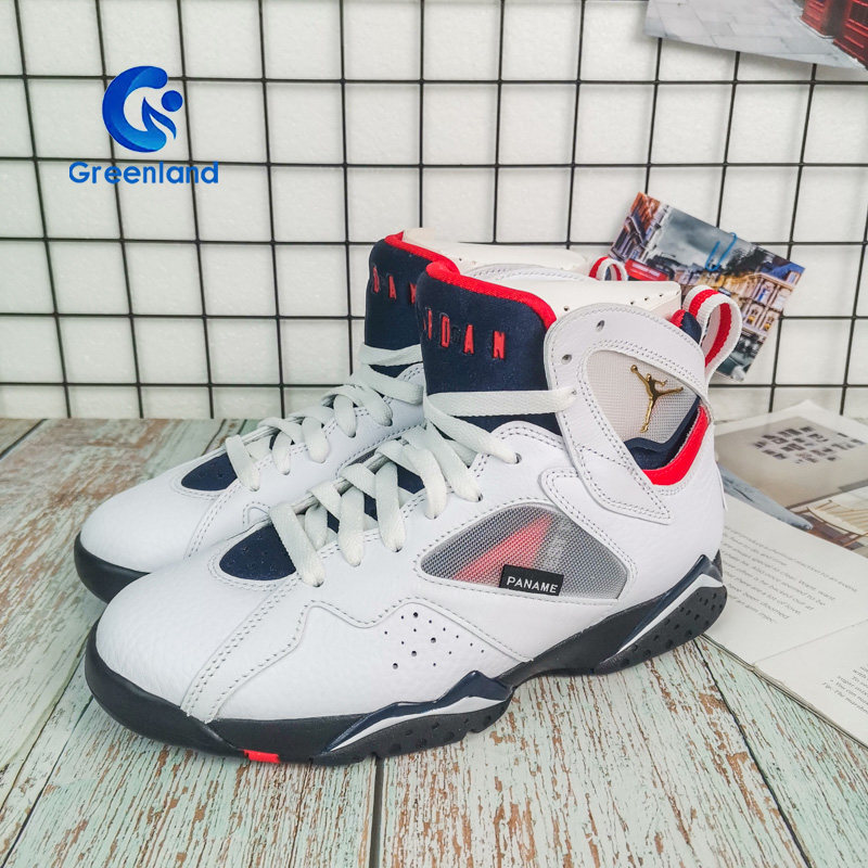 nike/耐克 air jordan7 aj7 男黑白灰大巴黎高帮篮球鞋cz0789-105
