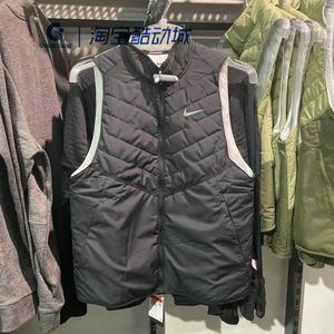 耐克男子保暖立领棉服背心马甲