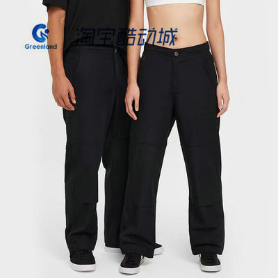 耐克男女滑板棉质机能风直筒裤