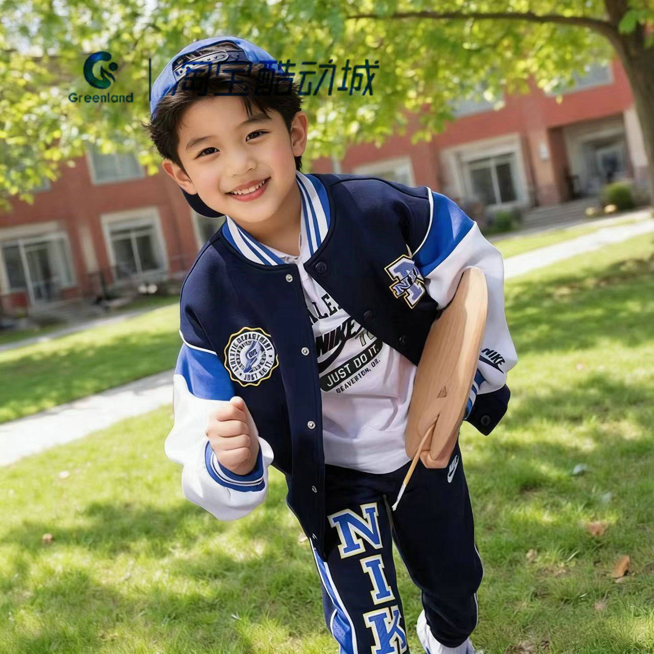 耐克男女童幼童双面夹克叠搭外套