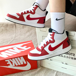 nike耐克女鞋cour tborough红色高帮鞋板鞋运动鞋839977FB7177