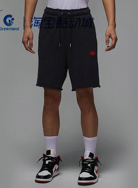 NIKE/耐克男针织短裤法式毛圈运动休闲舒适跑步五分裤IF1412-010
