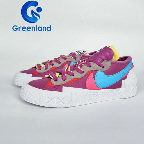 耐克Kaws联名白紫解构休闲板鞋