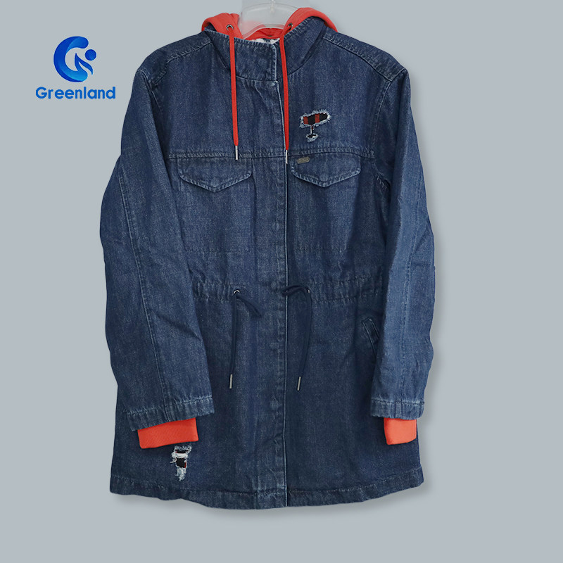 Lee连帽牛仔棉服夹克外套