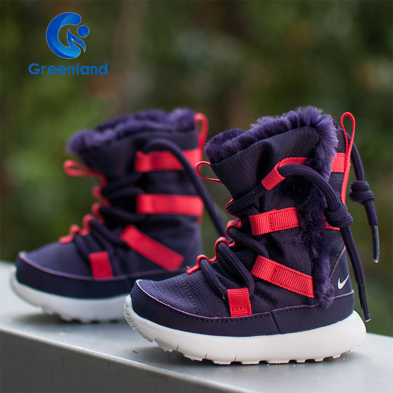耐克Nike男女儿童冬季保暖运动休闲雪地靴中筒靴子807760/AA2893