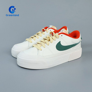 耐克/NikeCourt Legacy Lift米白绿女子厚底低帮板鞋FD0355DM7590